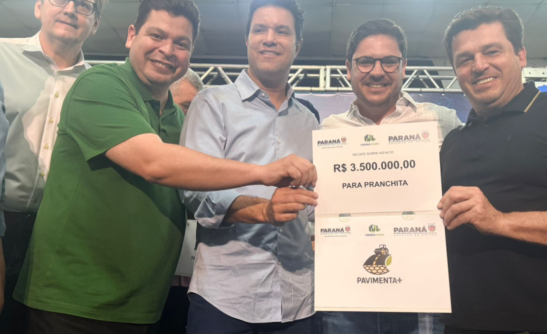Pranchita conquista mais R$ 3,5 milhões para recapeamento asfáltico no perímetro urbano