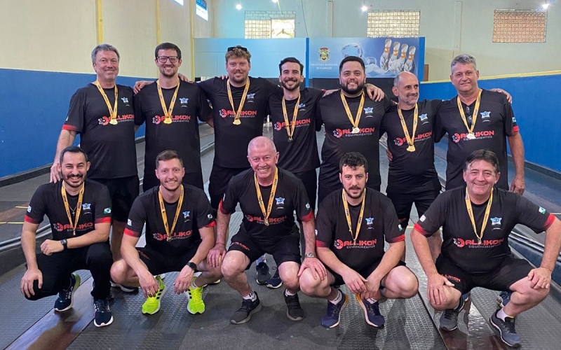 É Campeão! Bolão masculino de Pranchita conquista título regional nos Jogos Abertos do Paraná