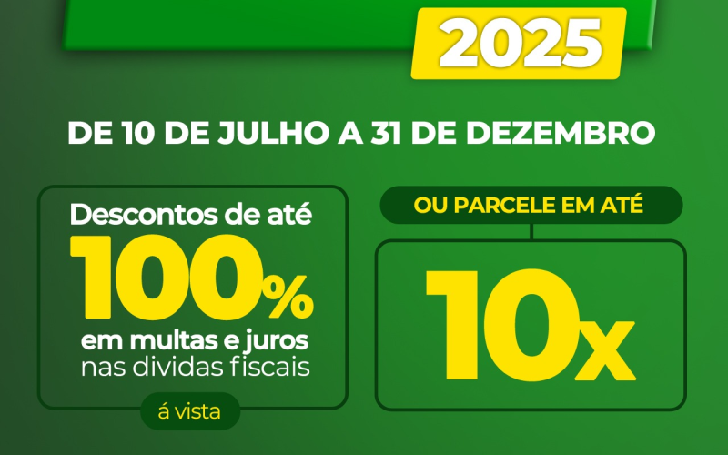 Aproveite condições especiais e fique em dia com o município!