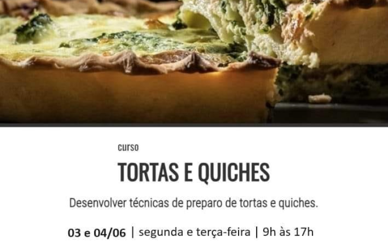 CURSO TORTAS E QUICHES