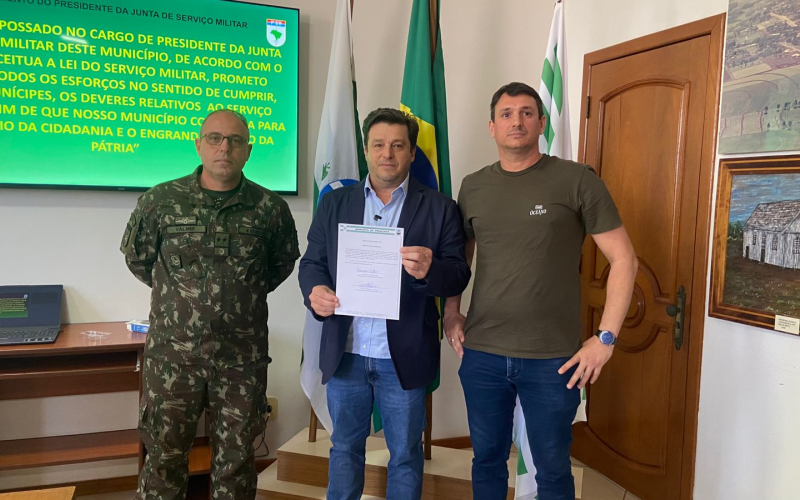 Prefeito Ronimar Eleandro Sartor assume presidência da Junta de Serviço Militar nº 303